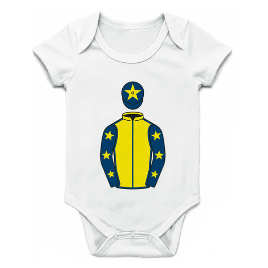Surrey Racing Single Silks Baby Grow