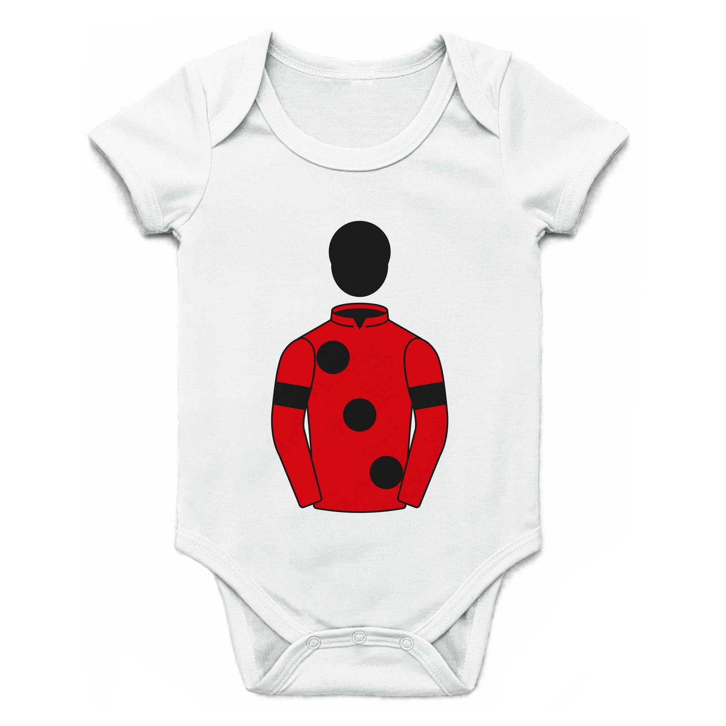 West Racing Partnership Single Silks Baby Grow
