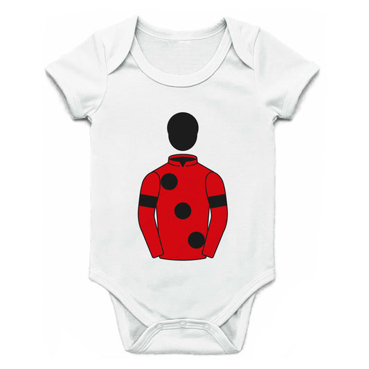 West Racing Partnership Single Silks Baby Grow