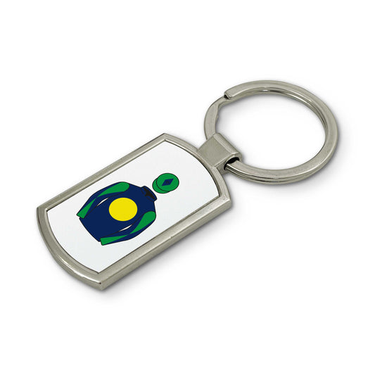 Winter Gold Racing Keyring