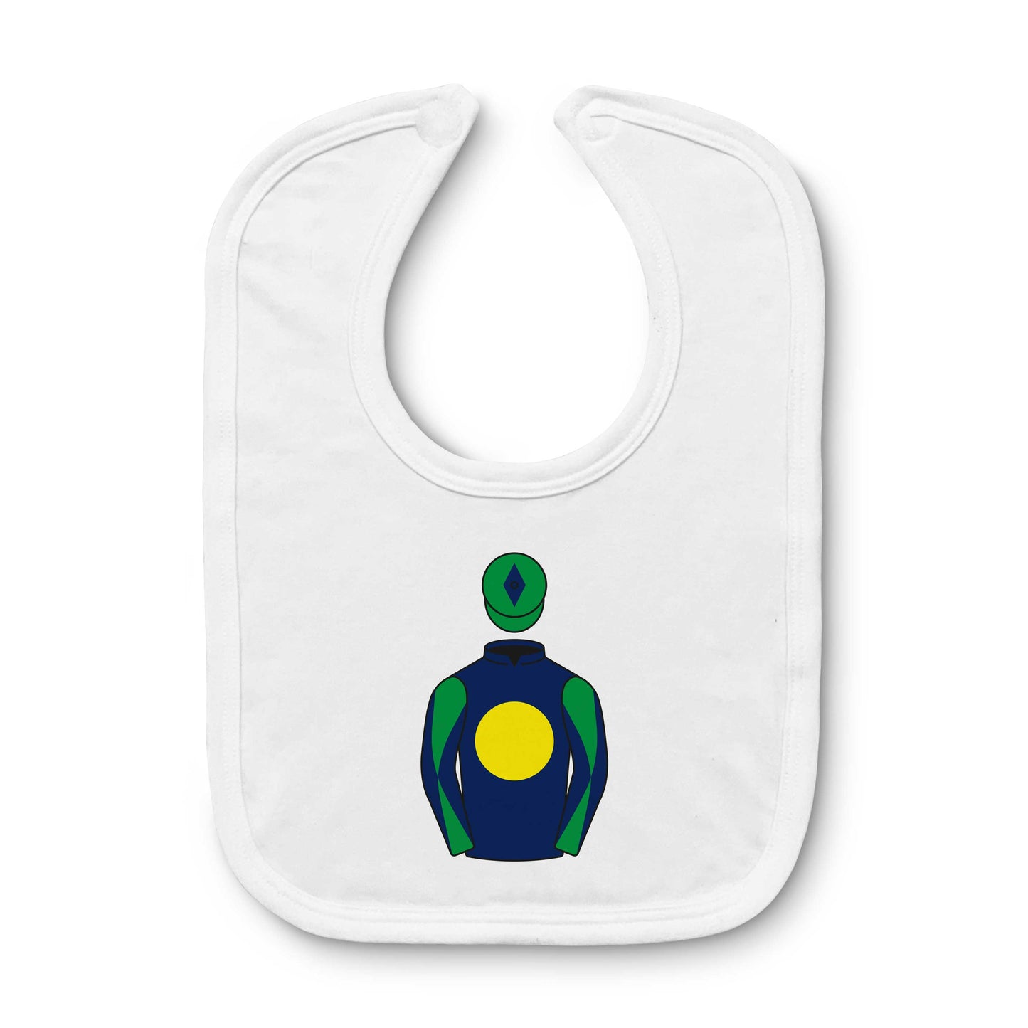 Winter Gold Racing Baby Bib