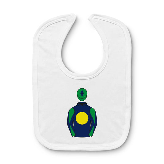 Winter Gold Racing Baby Bib
