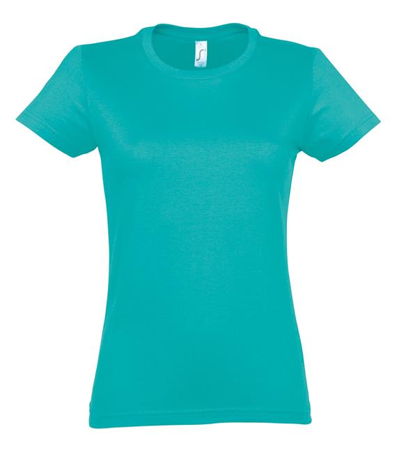 Ladies Personalised T-shirt (Blues, Purples and Greens)