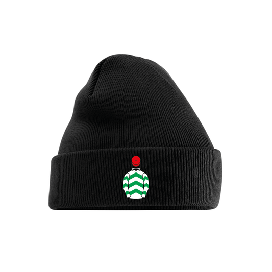Bective Stud Embroidered Cuffed Beanie - Hacked Up