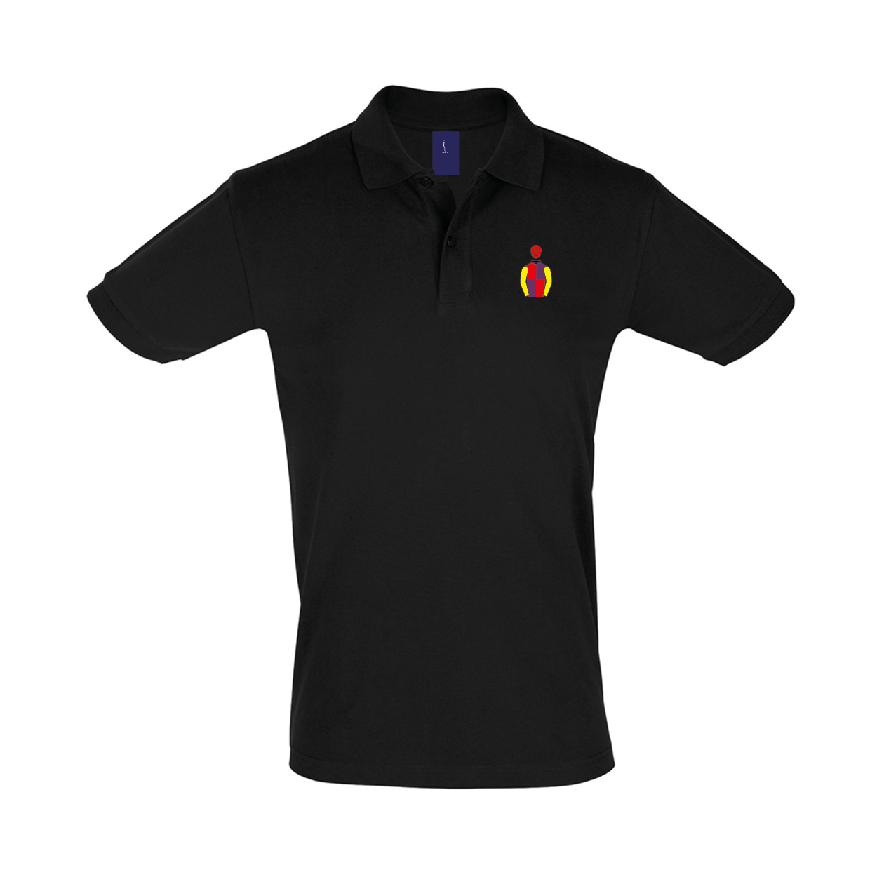 Mens Brocade Racing Embroidered Polo Shirt - Clothing - Hacked Up