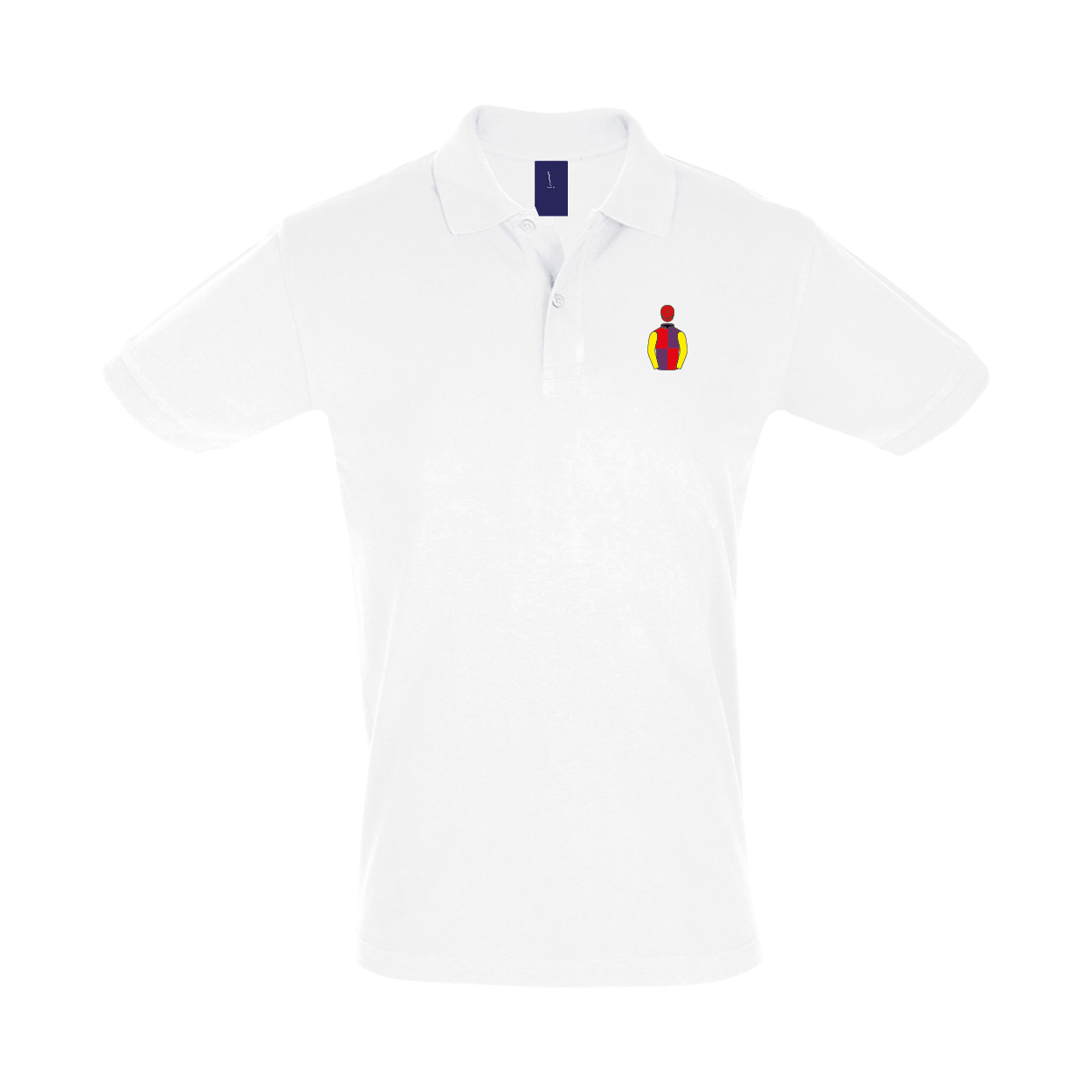 Mens Brocade Racing Embroidered Polo Shirt - Clothing - Hacked Up