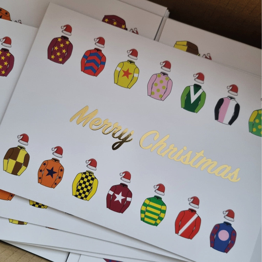 Jockey Silks Christmas Cards - Hacked Up