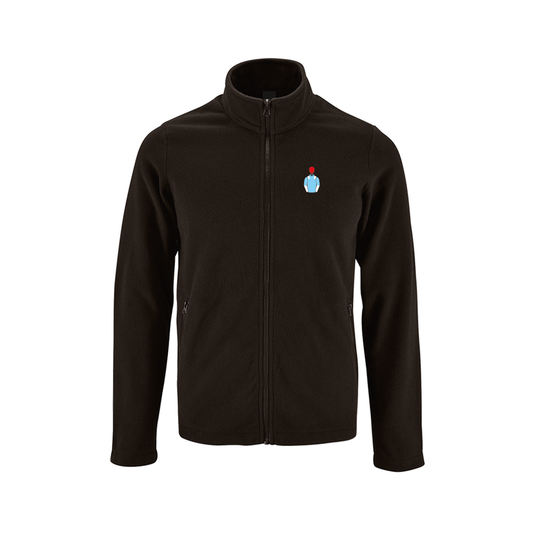 Mens Foxtrot Racing Embroidered Fleece Jacket - Clothing - Hacked Up