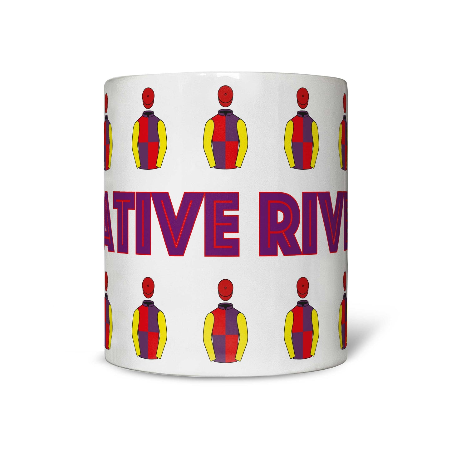 Brocade Racing Mug with Name - Hacked Up