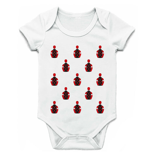 Christian Williams Racing club Multiple Silks Baby Grow - Baby Grow - Hacked Up