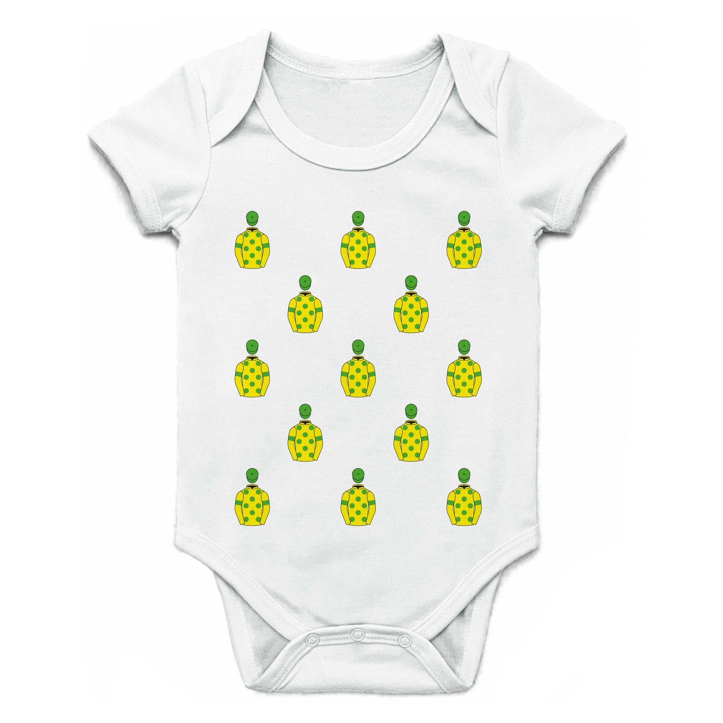 Colin Tizzard Racing club Multiple Silks Baby Grow - Baby Grow - Hacked Up