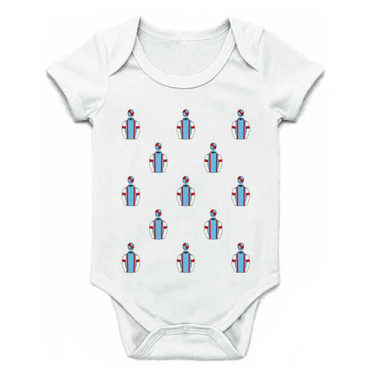 Kate And Andrew Brooks Multiple Silks Baby Grow - Baby Grow - Hacked Up
