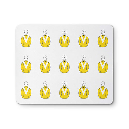 Old Gold Racing Mouse Mat - Mouse Mat - Hacked Up