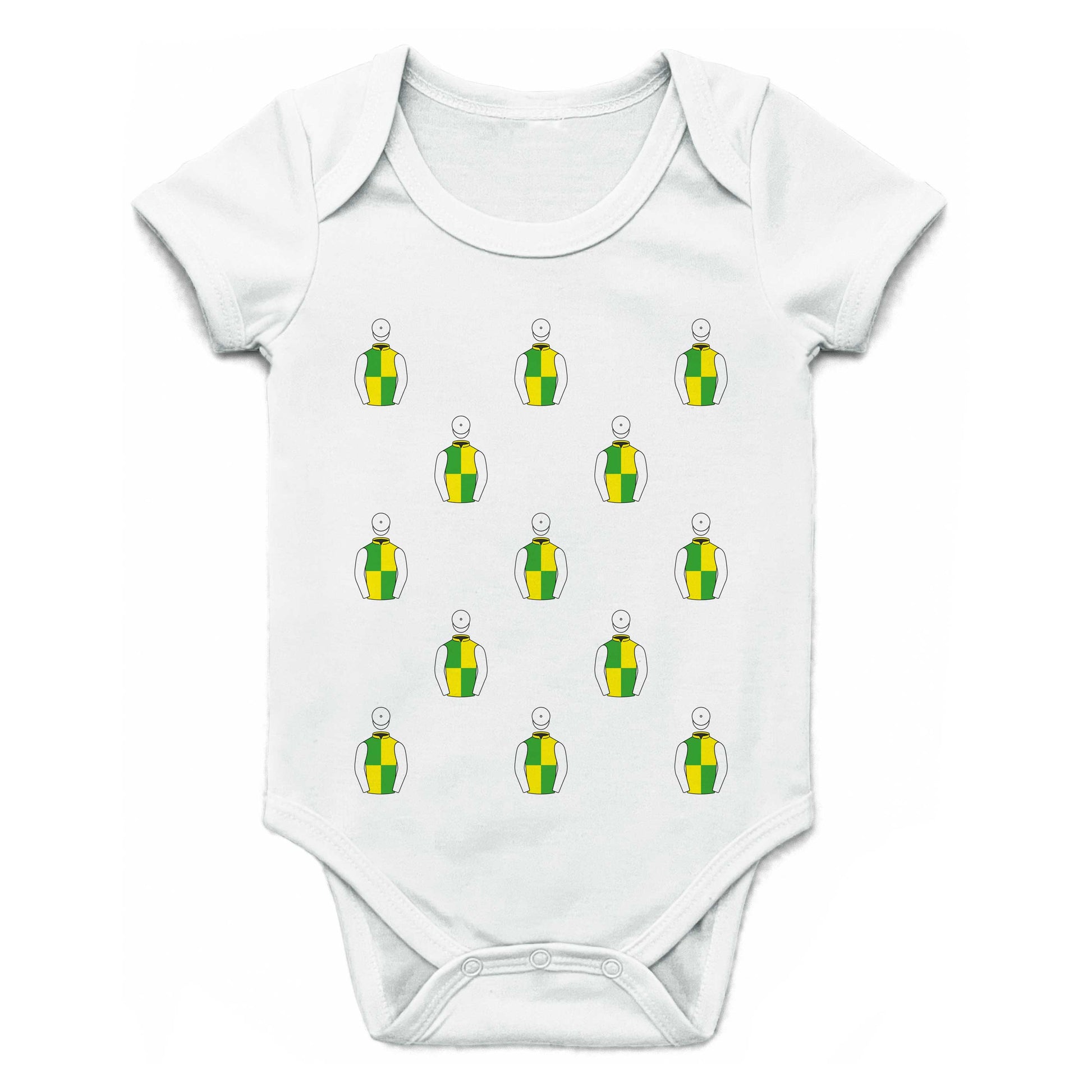 Trevor Hemmings Multiple Silks Baby Grow - Baby Grow - Hacked Up