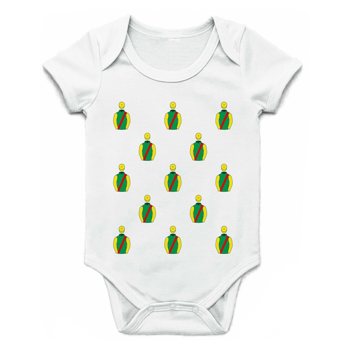 Mrs A M Swinburn Multiple Silks Baby Grow - Baby Grow - Hacked Up