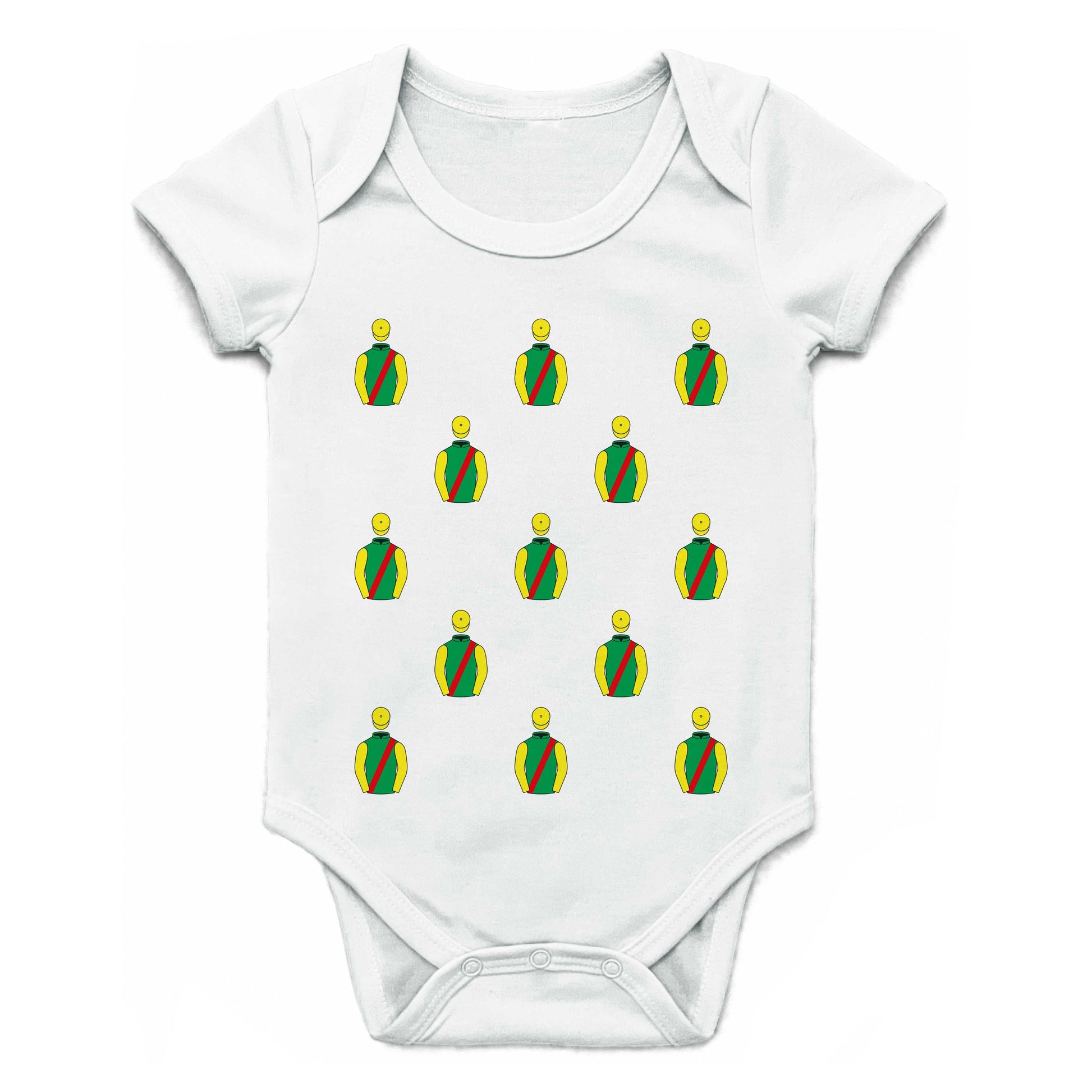 Mrs A M Swinburn Multiple Silks Baby Grow - Baby Grow - Hacked Up
