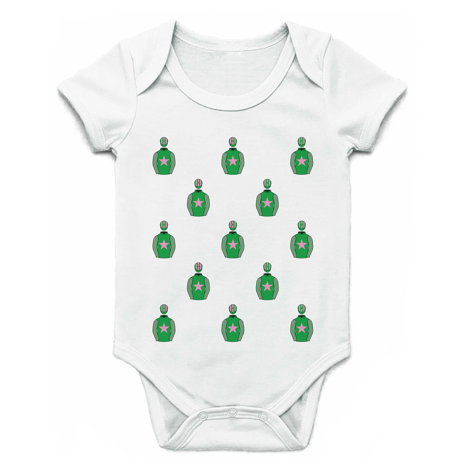 Gary and Linnet Woodward Multiple Silks Baby Grow - Baby Grow - Hacked Up