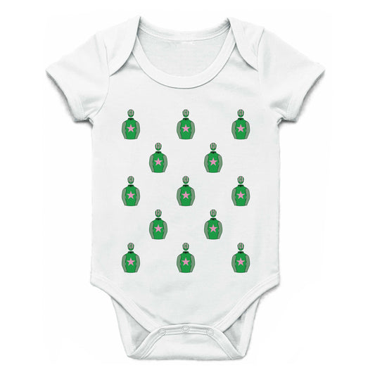 Gary and Linnet Woodward Multiple Silks Baby Grow - Baby Grow - Hacked Up
