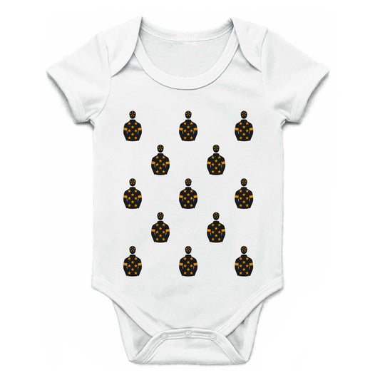 Chris Kiely Racing Ltd and J Tomkins Multiple Silks Baby Grow - Baby Grow - Hacked Up