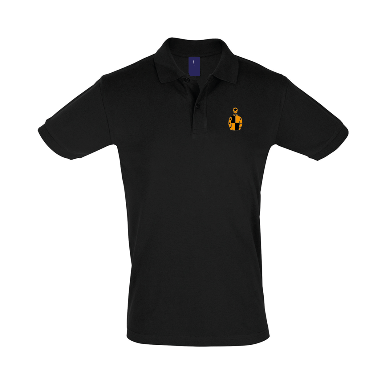 Mens One For Luck Racing Syndicate Embroidered Polo Shirt - Clothing - Hacked Up