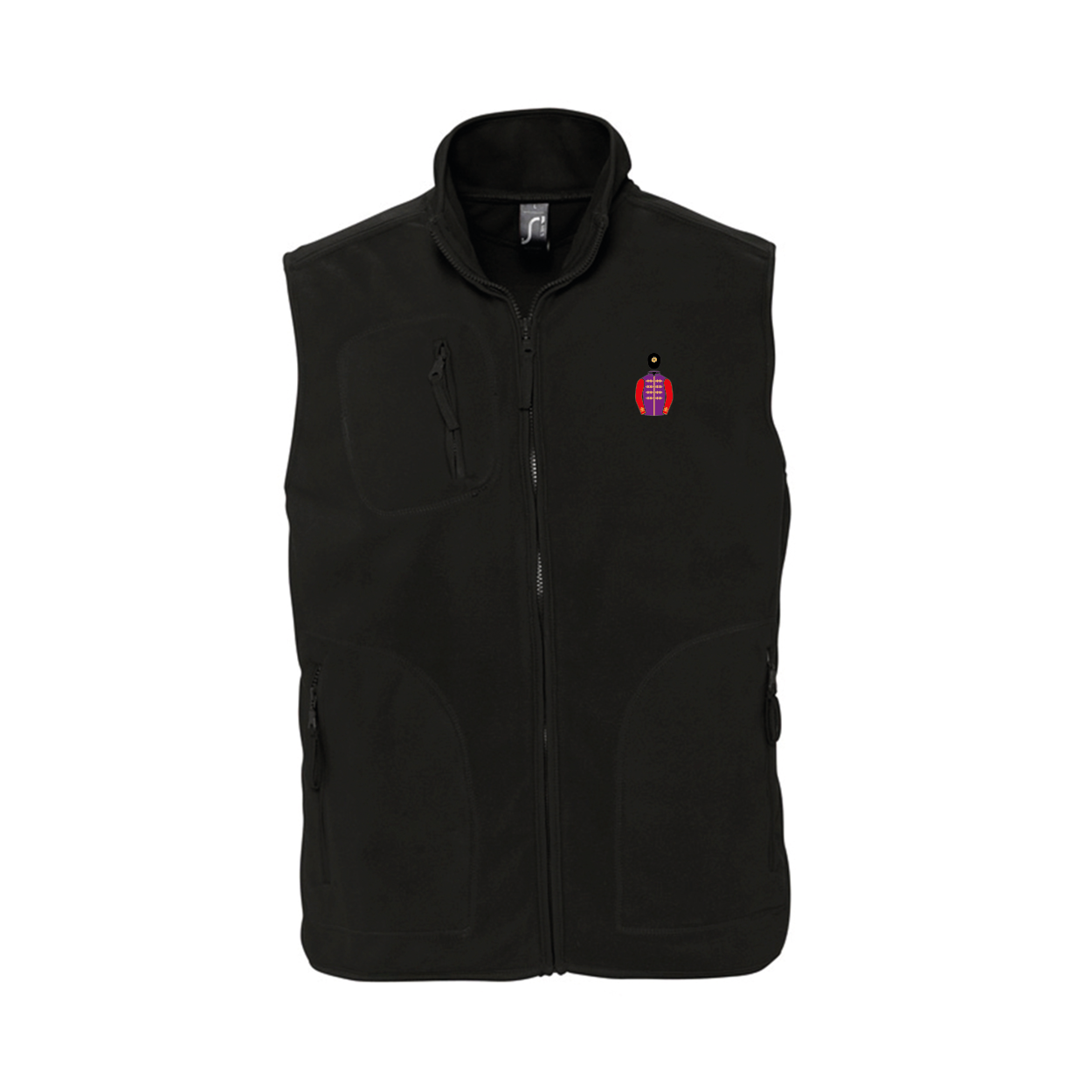 Unisex The Queen Embroidered Fleece Bodywarmer - Clothing - Hacked Up
