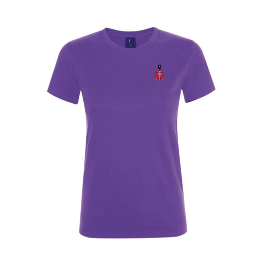 Ladies The Queen Embroidered T-Shirt - Clothing - Hacked Up