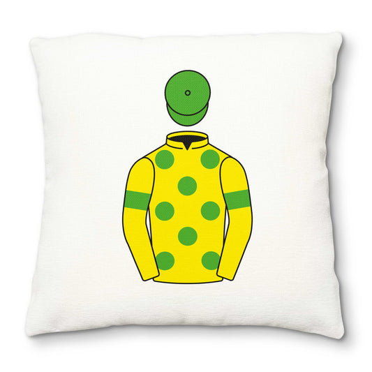 Colin Tizzard Racing club Deluxe Cushion Cover - Deluxe Cushion Cover - Hacked Up