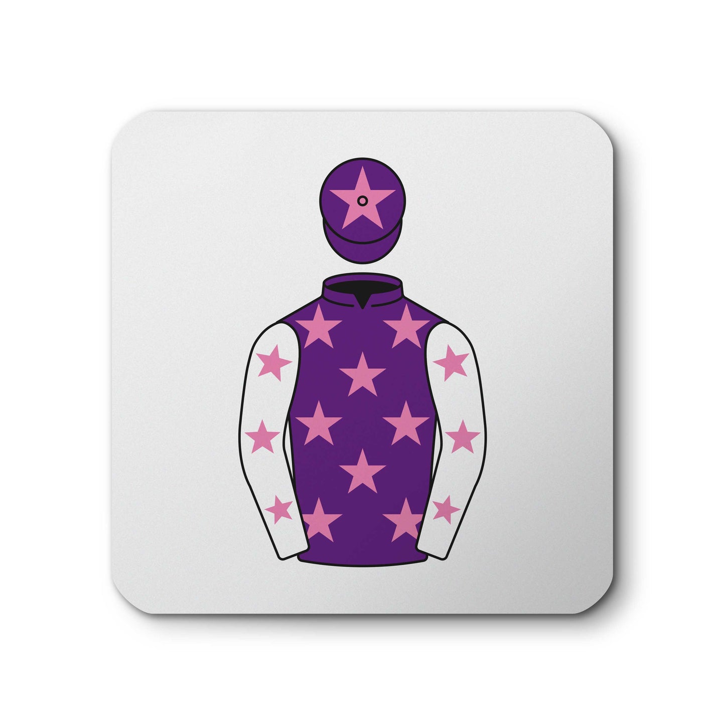 June Watts Horse Racing Ceramic Coaster with Cork Base - Hacked Up Horse Racing Gifts