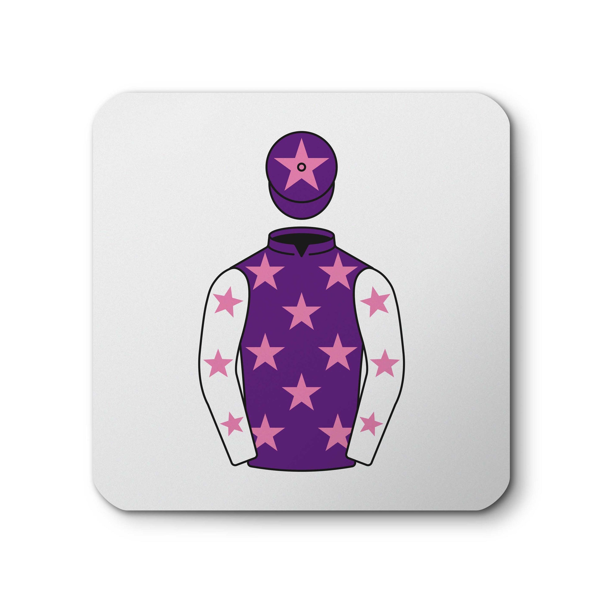 June Watts Horse Racing Ceramic Coaster with Cork Base - Hacked Up Horse Racing Gifts