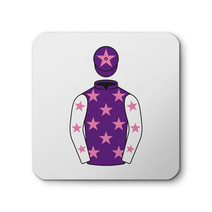 June Watts Horse Racing Ceramic Coaster with Cork Base - Hacked Up Horse Racing Gifts