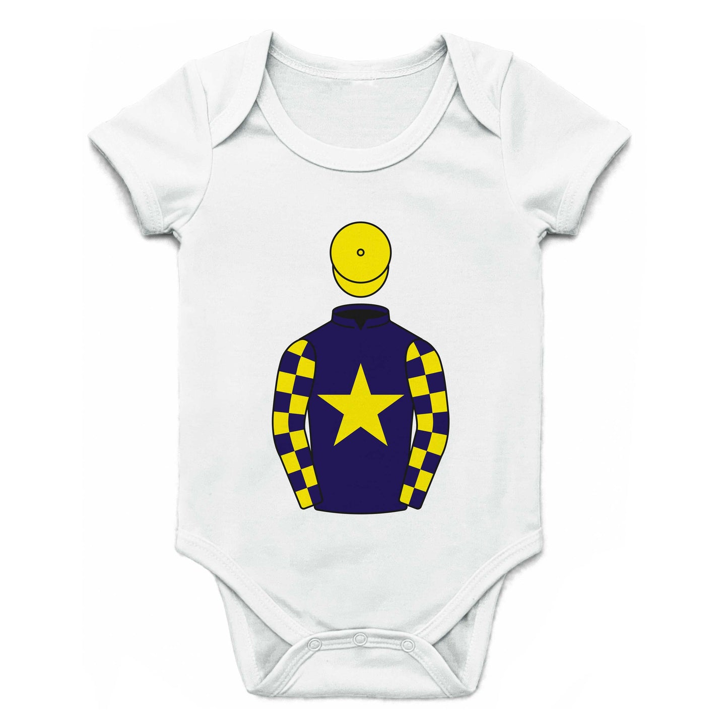 Ownaracehorsesyndicate Single Silks Baby Grow - Baby Grow - Hacked Up
