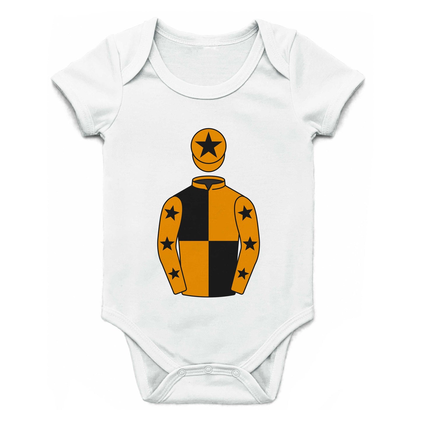 One For Luck Racing Syndicate Single Silks Baby Grow - Baby Grow - Hacked Up