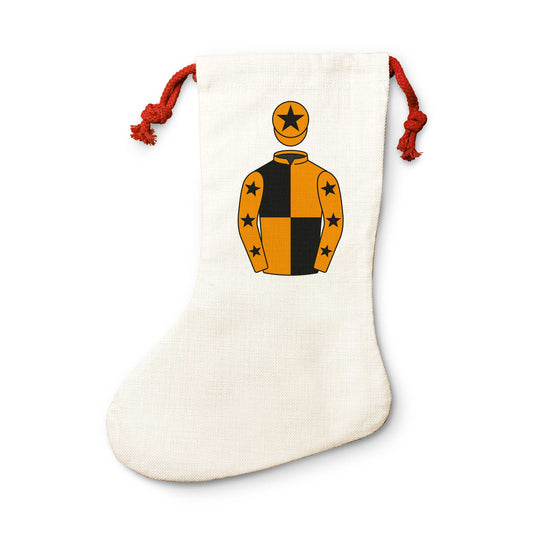 One For Luck Racing Syndicate Christmas Stocking - Christmas Stocking - Hacked Up