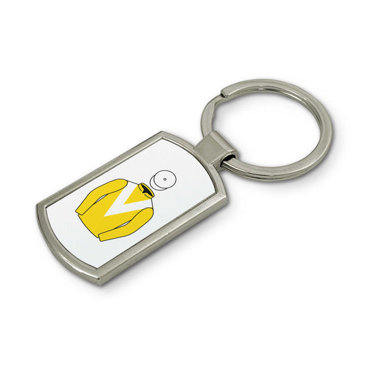 Old Gold Racing Keyring - Keyring - Hacked Up