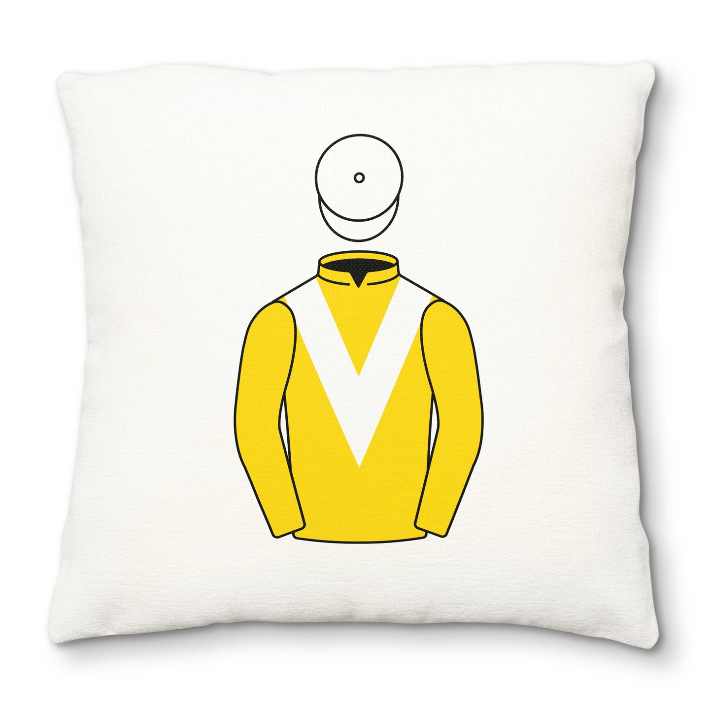 Old Gold Racing Deluxe Cushion Cover - Deluxe Cushion Cover - Hacked Up
