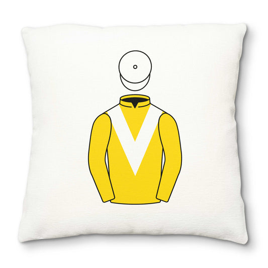 Old Gold Racing Deluxe Cushion Cover - Deluxe Cushion Cover - Hacked Up