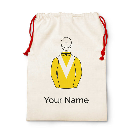 Old Gold Racing Christmas Sack - Christmas Sack - Hacked Up