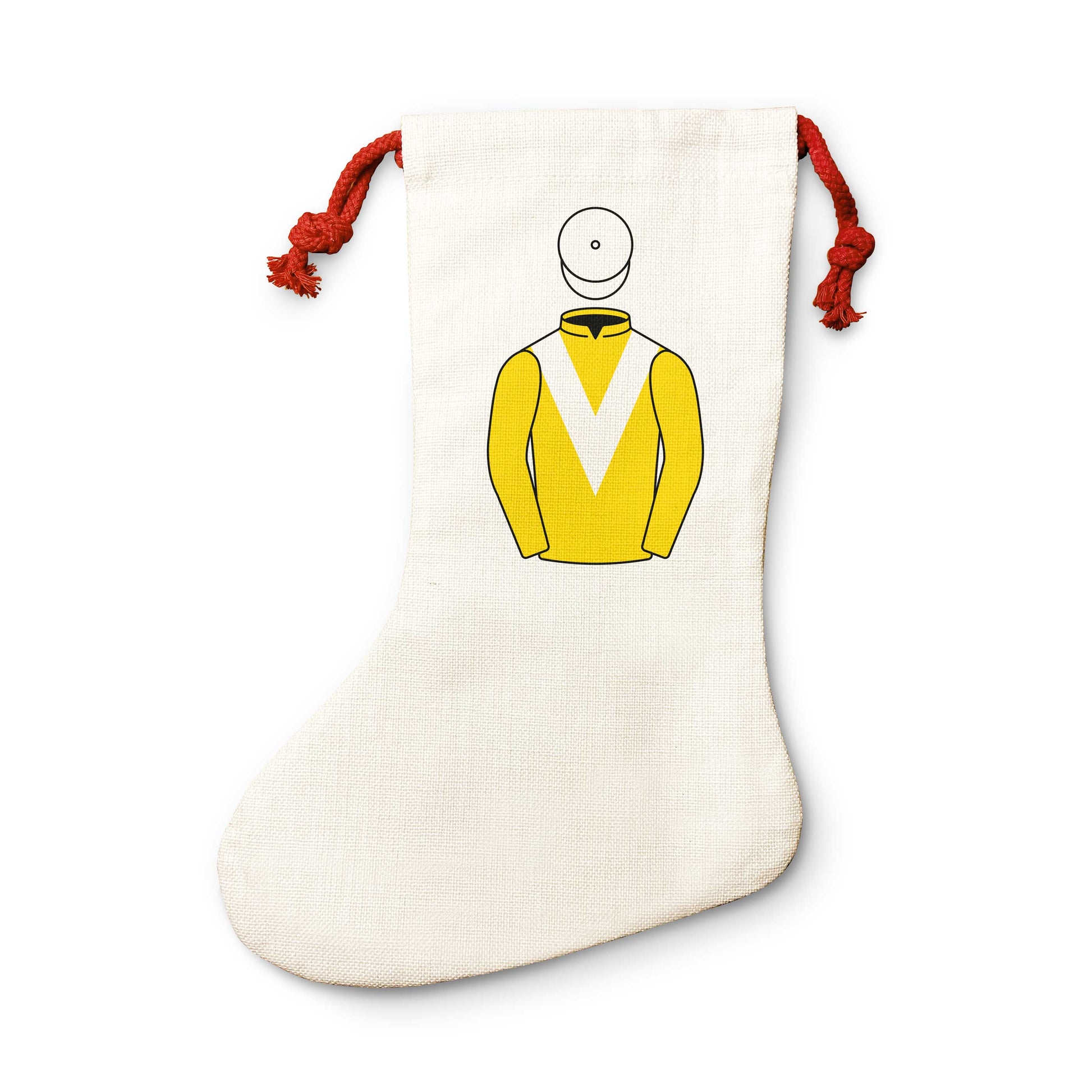 Old Gold Racing Christmas Stocking - Christmas Stocking - Hacked Up