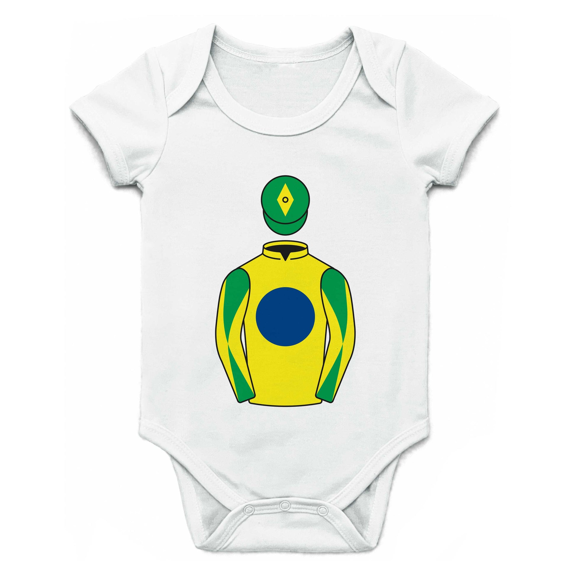 Rio Gold Racing Club Single Silks Baby Grow - Baby Grow - Hacked Up