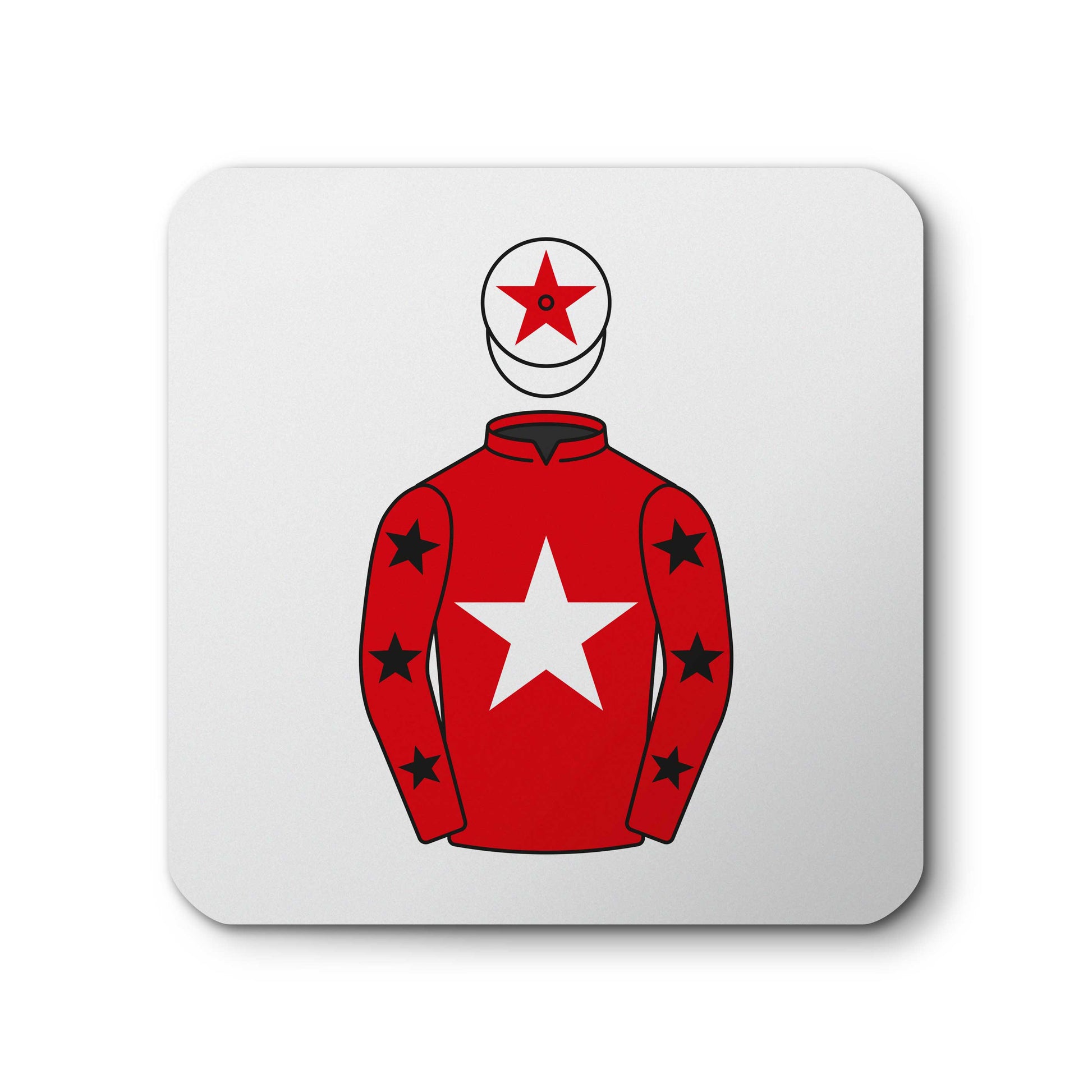 S Such And CG Paletta Horse Racing Ceramic Coaster with Cork Base - Hacked Up Horse Racing Gifts