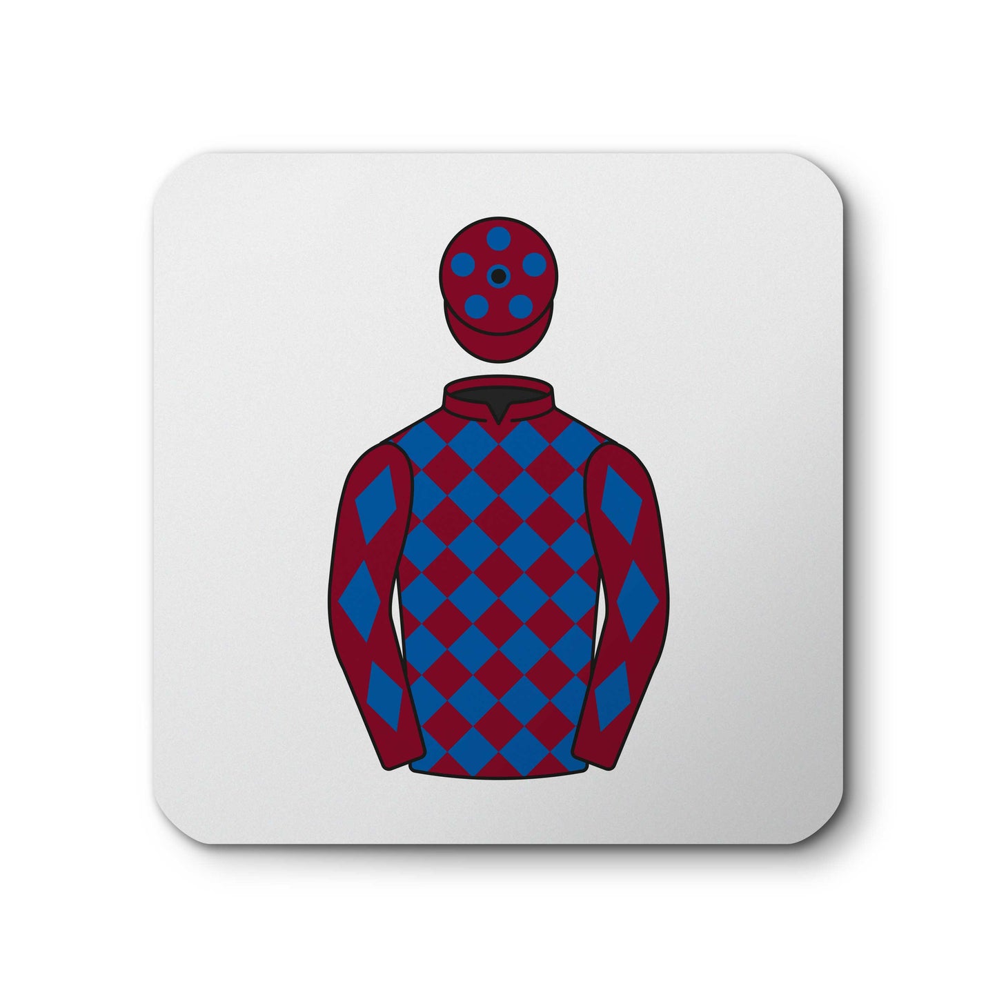 Sideways Syndicate Horse Racing Ceramic Coaster with Cork Base - Hacked Up Horse Racing Gifts