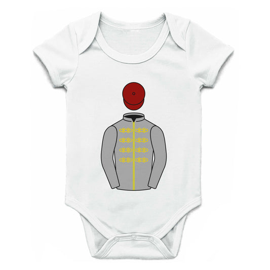 Al Shaqab Racing Single Silks Baby Grow - Baby Grow - Hacked Up