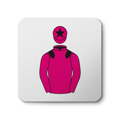 S Piper, T Hirschfield, D Fish and J Collins Horse Racing Ceramic Coaster with Cork Base - Hacked Up Horse Racing Gifts