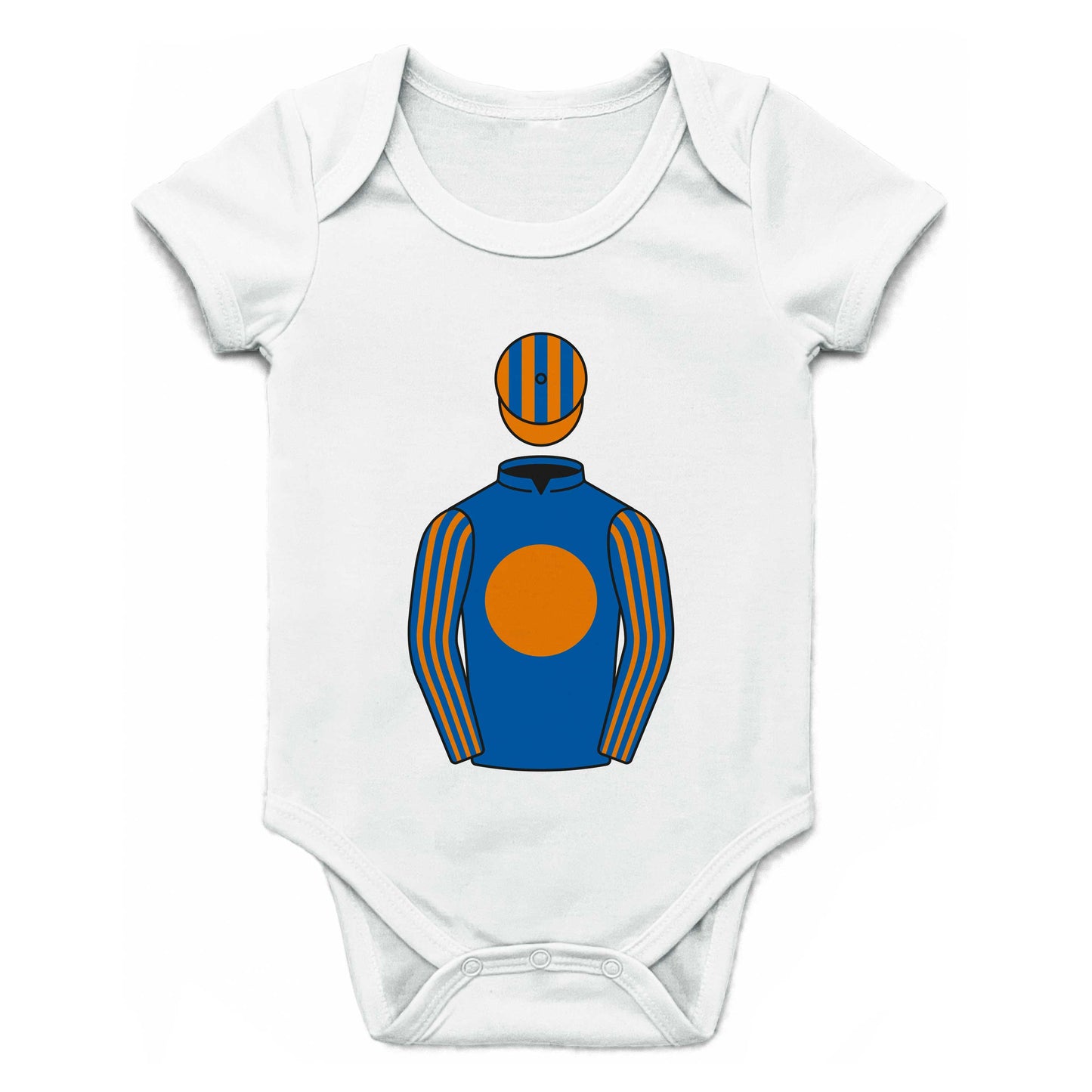 Michael Tabor, Derrick Smith and Mrs John Magnier Single Silks Baby Grow - Baby Grow - Hacked Up