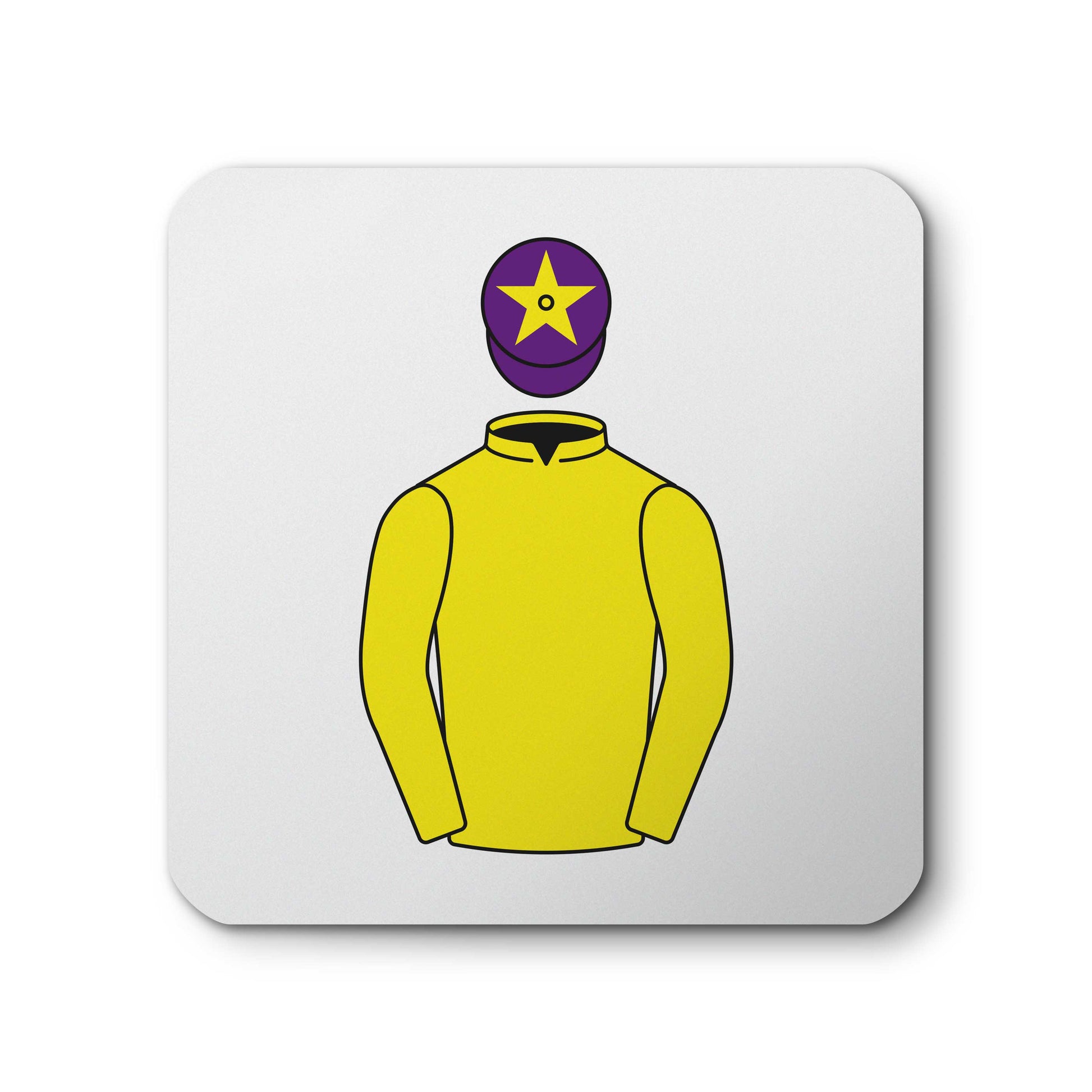 Christopher Tsui Horse Racing Ceramic Coaster with Cork Base - Hacked Up Horse Racing Gifts