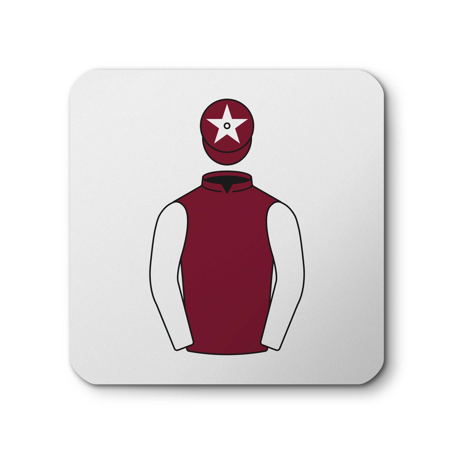 HH Sheikha Al Jalila Racing Ceramic Coaster - Ceramic Coaster - Hacked Up