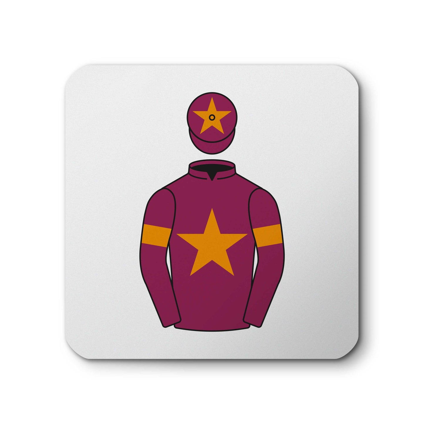 National Hunt Racing Enthusiasts Ceramic Coaster - Ceramic Coaster - Hacked Up