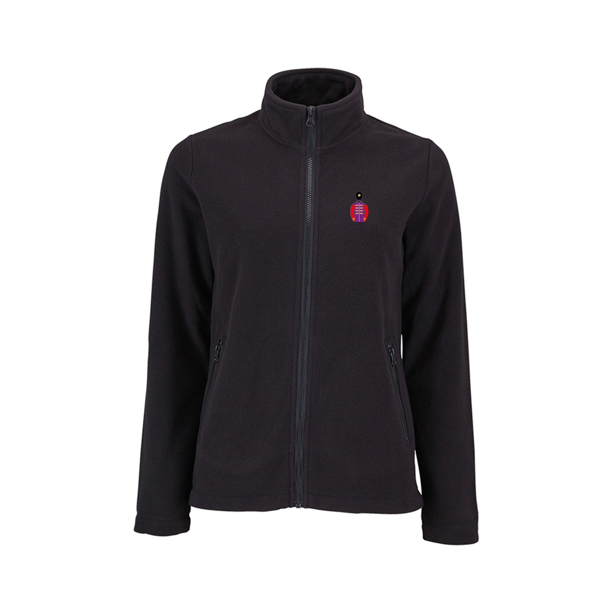 Ladies The Queen Embroidered Fleece Jacket - Clothing - Hacked Up