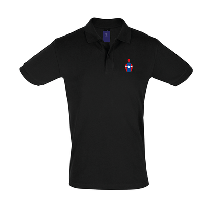 Mens The Racing Emporium Embroidered Polo Shirt - Clothing - Hacked Up